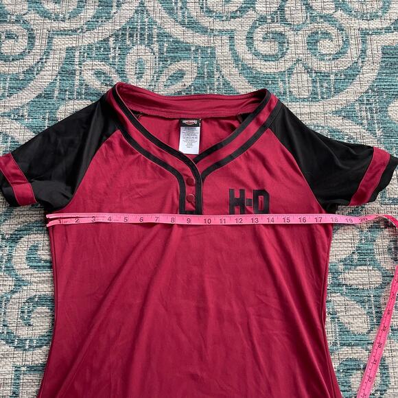 Harley-Davidson Stillwater OK Women's Short Sleeve Baseball Tee T-Shirt - Size L - Picture 7 of 8